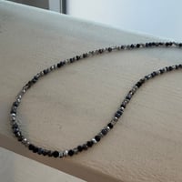 2604NC0384 / Shine beads Necklace（Black）