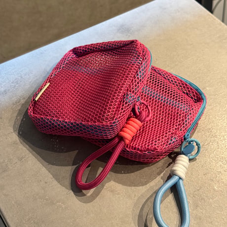 2504GS037(S)/ Multi Mesh Pouch (Pink×Pink)