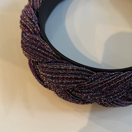2401HA0043 / Twist glitter color headband（Purple）