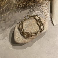 Mantel oval chain Bracelet（Gold）/ 2211_BR0151