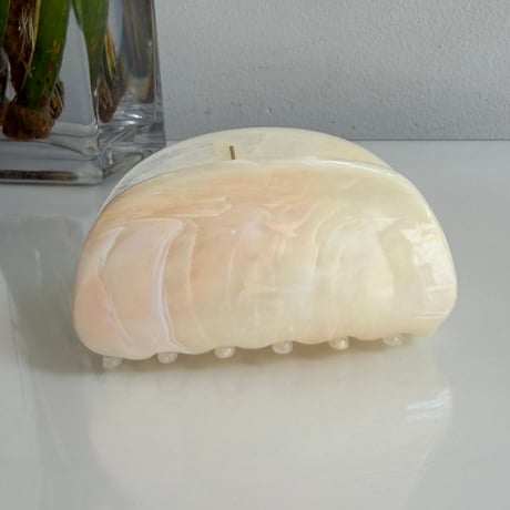 2606HA0089(S)/ Marble color Hair Clip（White）