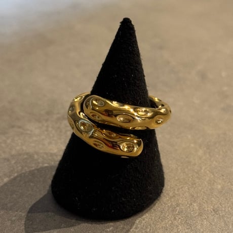2503RG0598 / craft twistdesign ring（Gold）