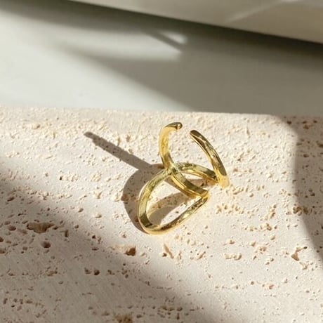 Round curve  design Ring （Gold）   /  2201_RG0159