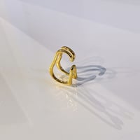 Double line Earcuff （Gold） / EC090