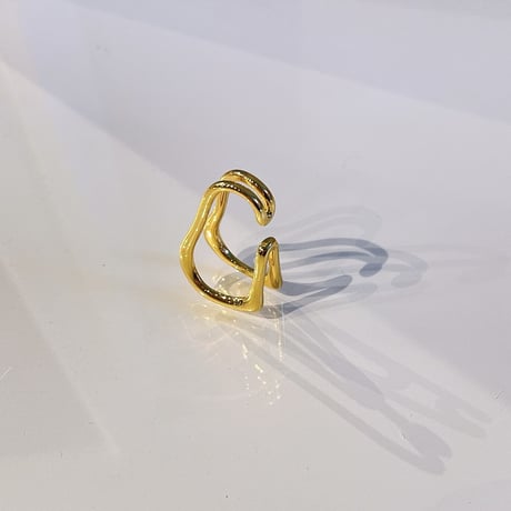 Double line Earcuff （Gold） / EC090