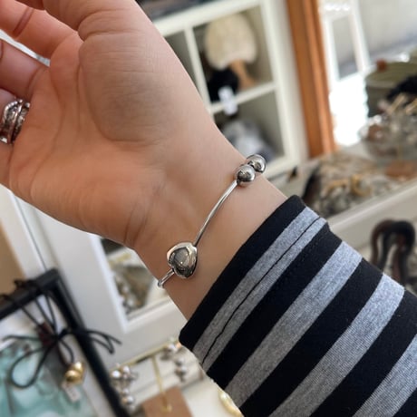 2412BR0061 / Heart connect ball Bracelet（Silver）