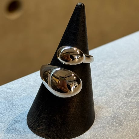 2506RG0650 /Cross big drop ring（Silver）