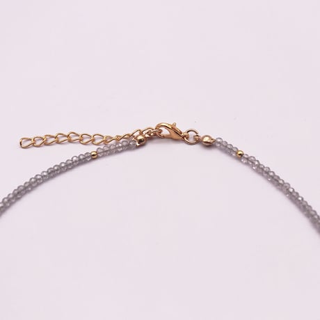 Small crystal beads Choker Necklace（#02）  /  2106-NC058