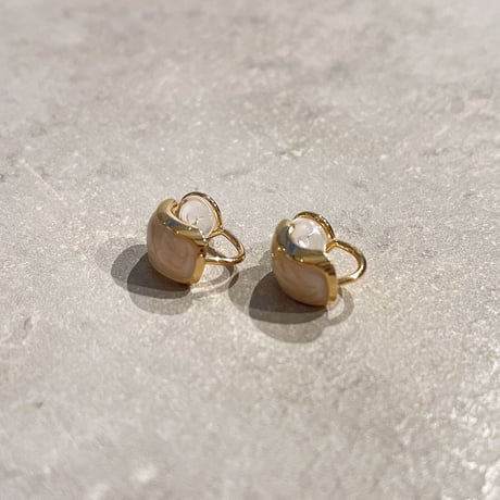 Shell round Earring（Gold）/ 2210_ER0121