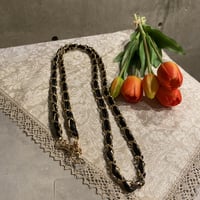 2211_GS0026（S） / Leather chain phone shoulder(Black)