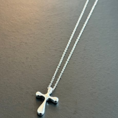 2407NC0254 / Volume Cross Design necklace (Silver)