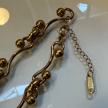 2603BR0119 / Ball curve chain bracelet（Gold）