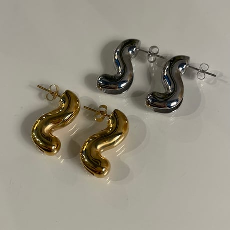 2403PR0662 / S curve design Pierce（Silver）