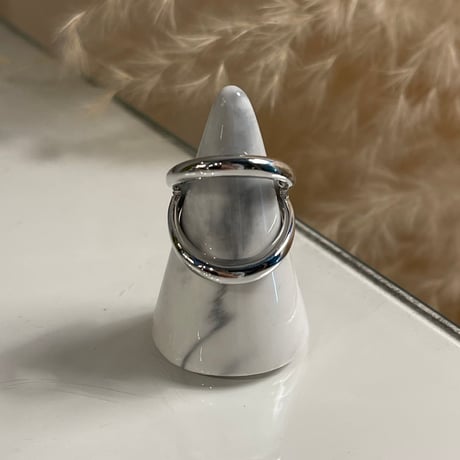2404RG0396 / Layered line ring（Silver）