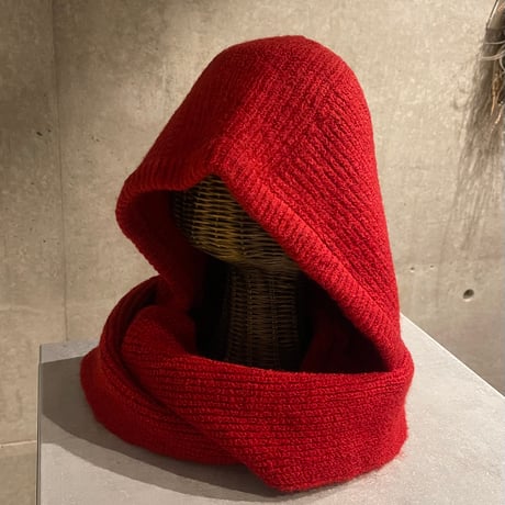 2512HW056#B(S)/ Hoodie muffler（Red）
