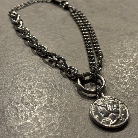 2510BR0094 / Coin Charm Bracelet（Silver）