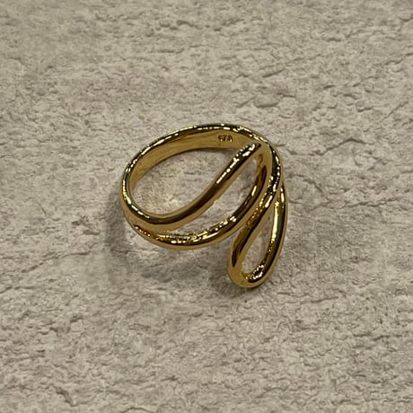 2404RG0454 / Twist open line ring（Gold）