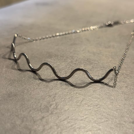 2503NC0320／wave design chain Necklace（Silver）