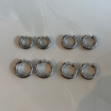2506PR0792#D / Stainless hoop pierce / 5mm 2.6cm（Silver）
