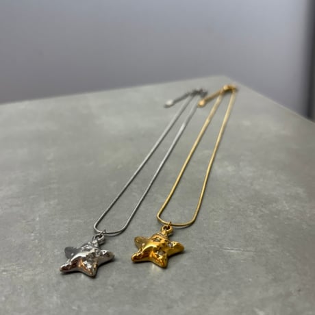 2606NC0400 / Metallic star pendant Necklace（Gold）