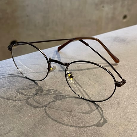 SE26SG_CA014（S） / Metal Round Frame Sunglasses (Brown/Clear)
