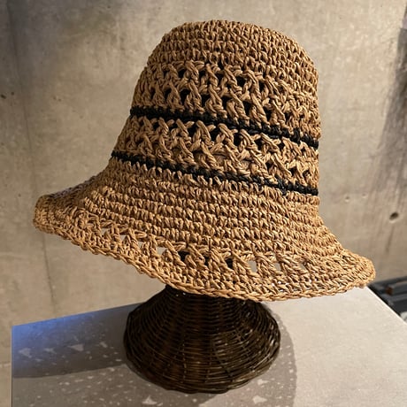 2411HW0061(S) / Paper cotton line bucket Hat（Camel）