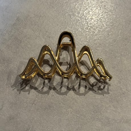 2601HA0081(S)/ Metal Wave Hair Clip （Gold）