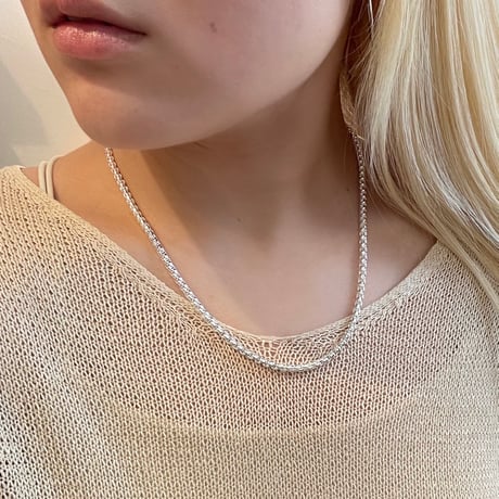 2506NC0341 / Square chain Necklace（Silver）