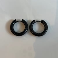 2506PR0792#D / Stainless hoop pierce / 5mm 2.6cm（Black）