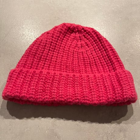 SEL251110BN(S) / Handmade Knit Beanie Hat（Pink）