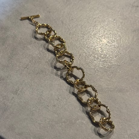 2503BR0072 / Wave circle Bracelet（Gold）