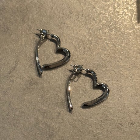 2504PR0776 /  Heart hoop Pierce（Silver)