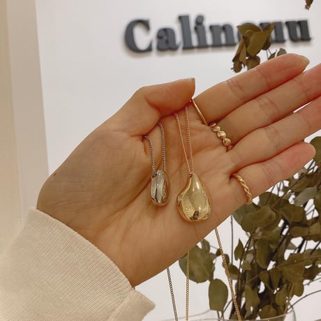 Tear drop  type Necklace（Gold）/ 2110-NC111
