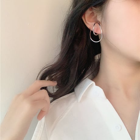 Irregular Curve Earcuff （Gold） / EC049