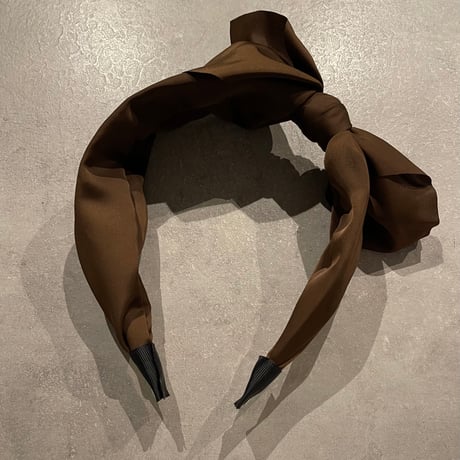 2503HA0062（S）/ Side Ribbon headband（Brown)