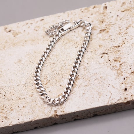 Curb Chain Temperament Bracelet（Silver）/ 2109_BR107