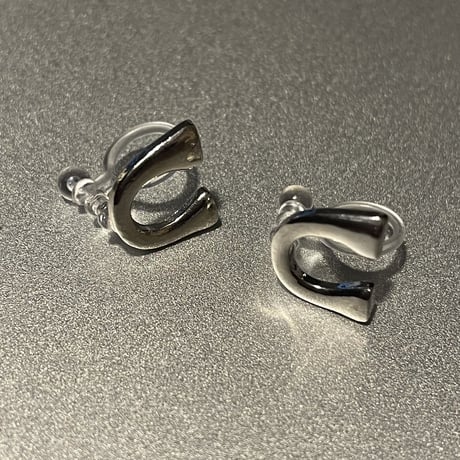 2302_ER0136／Mini U Design Clip Earings（Silver）