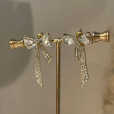 2312PR0619 / Bijou ribbon Pierce（Gold）