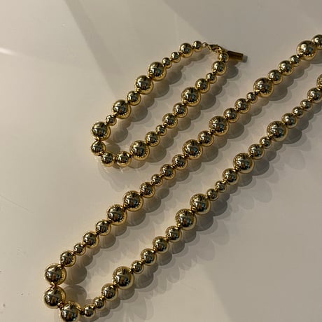 23AWBR015 / Metal ball chain bracelet（Gold）