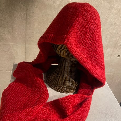 2512HW056#B(S)/ Hoodie muffler（Red）