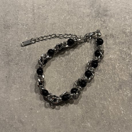 2511BR0105 /Black Pearl Bracelet（Silver）