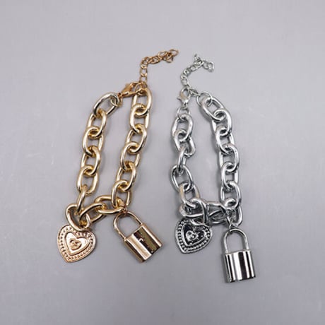 Heart charm Design Bracelet（Gold）/ 2110_BR0120