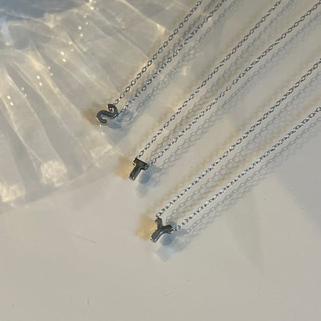 2311NC0218 / Mini initial Necklace（Silver）