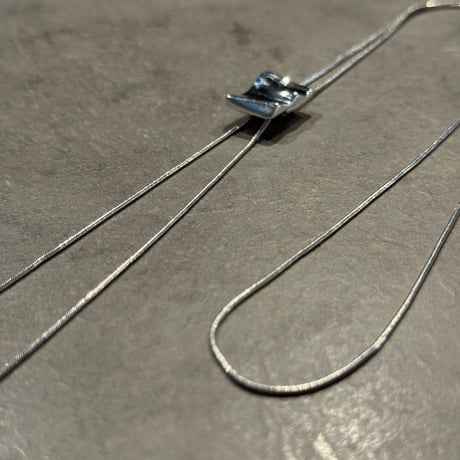 2508NC0357 /  Long square  design Necklace（silver）