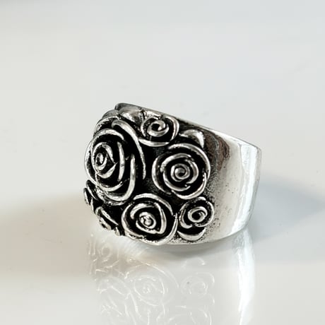 【Select】IM26AC_RG027/ Vintage Rose Swirl Ring（Silver）