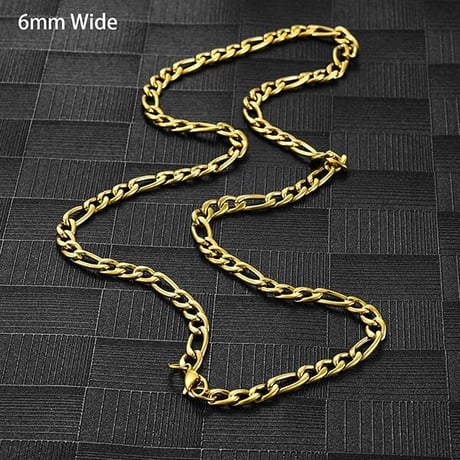 Figarol Chains  Necklace（Gold / W 6mm L 50cm）  / 2106-NC071