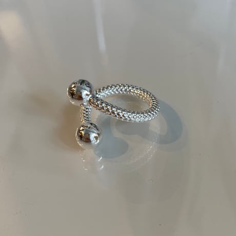 2401RG0377 / Twist ball ring（Silver）