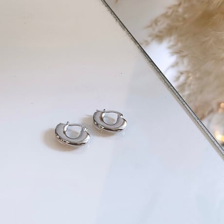 2308PR0583 / U design hoop Pierce（Silver）