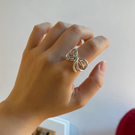 2512RG00689 / ribbon motif ring（Silver）