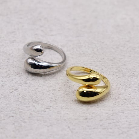 2402RG0392 / Cross drop ring （S / Silver）
